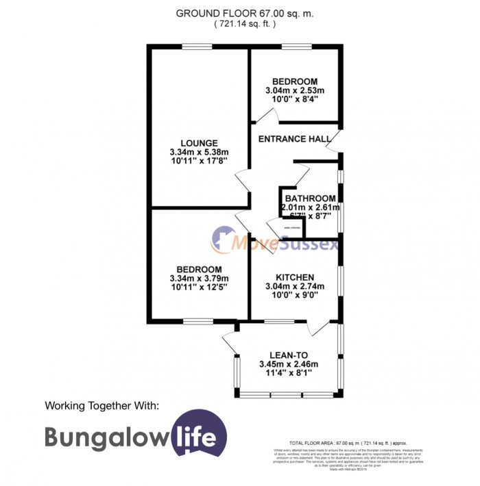 Floorplan for Wordsworth Drive, Eastbourne